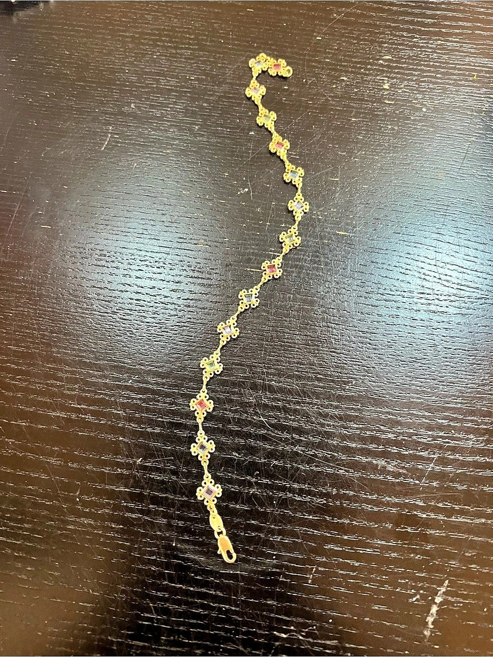 Gheller 18k gold-filled anklet